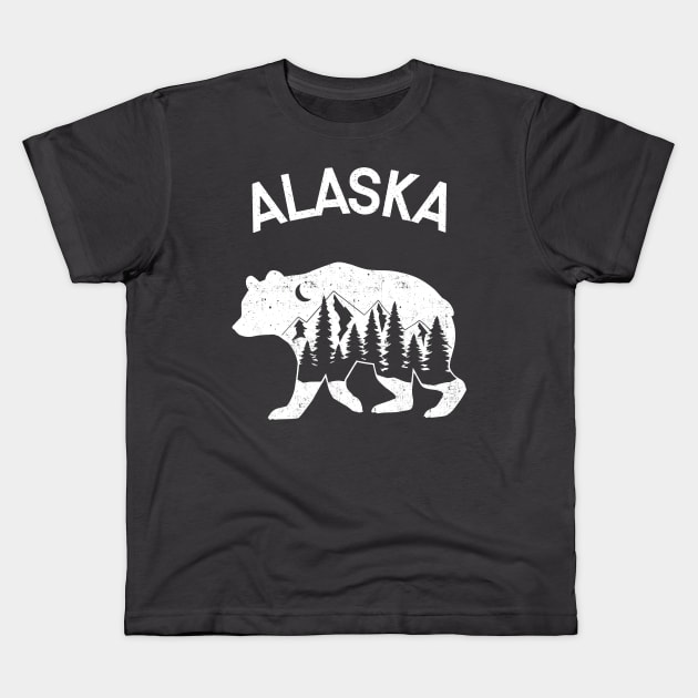 ALASKA - BEAR Kids T-Shirt by HEROESMIND
